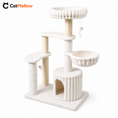 CatMellow Cloud Haven multi-level cat tree on a clean white background