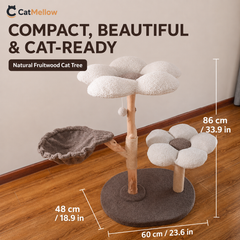 CatMellow Flower Garden Cat Tree dimensions 60 by 48 by 86 centimeters