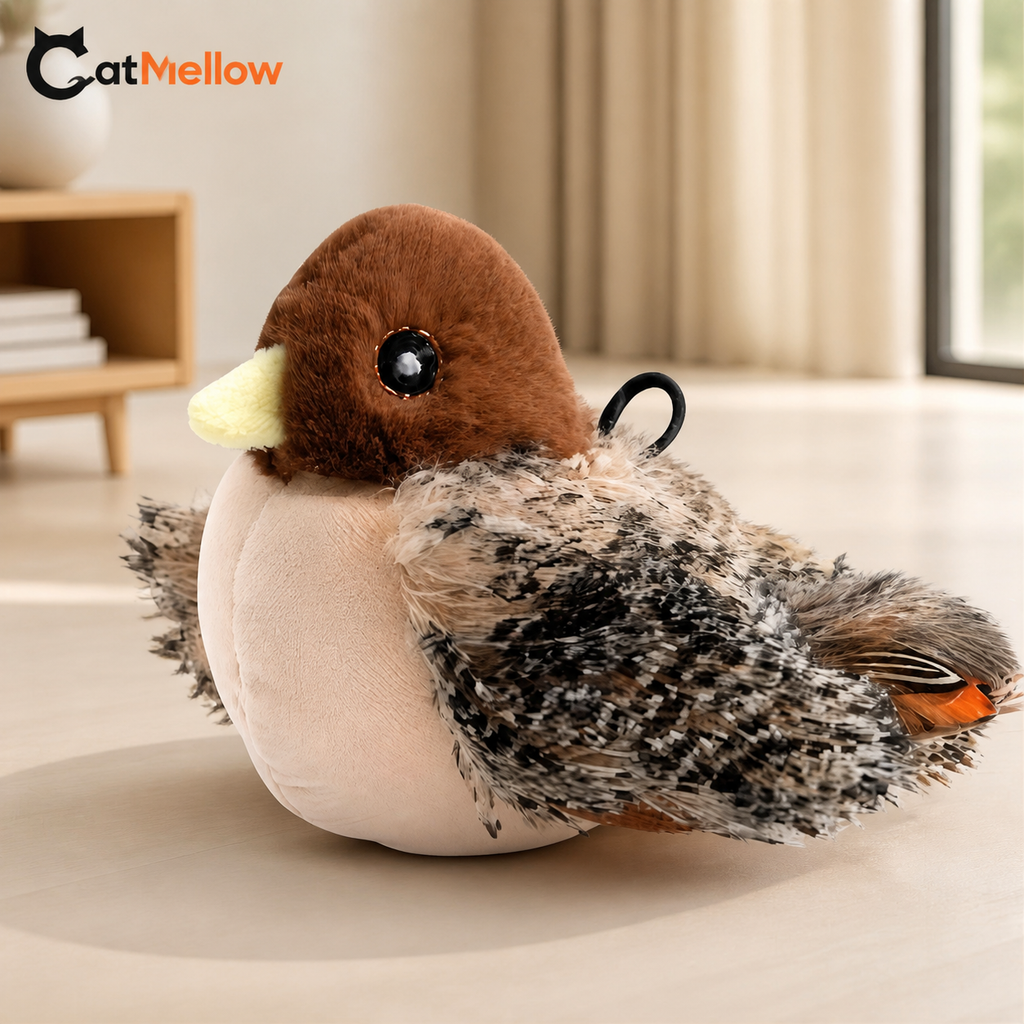 Lark toy displayed in a warm home